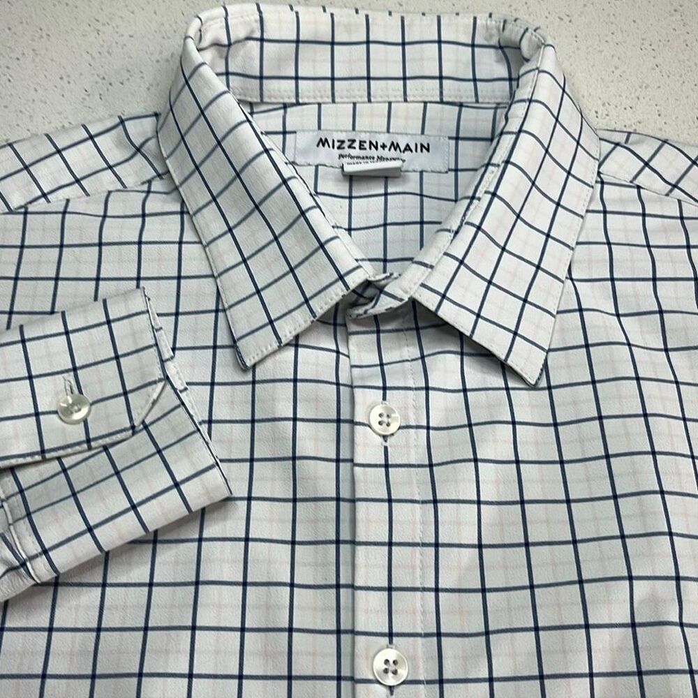 Mizzen + Main Trim Fit Leeward Button Down Mens Medium